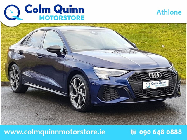 2024 AUDI A3 S-Line - Black Package - Saloon - Navarra Blue - Reverse Camera - Heated Seats - Video Available