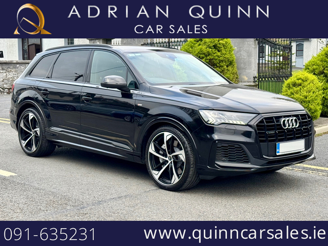 2021 AUDI Q7 55 TFSI E BLACK EDITION QUATTRO==N1 5 SETAER CREW CAB==€62,950 PLUS VAT==