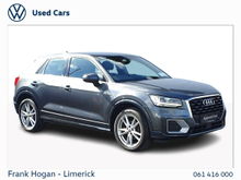 Audi Q2 30 TFSI 116HP S Line For more information please Call Frank Hogan sales on 061 416000
