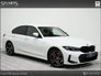 2025 BMW 3 SERIES *BIGGER BATTERY, PRO, TECH, VISIBILITY AND COMFORT PACK* 19.5KW BATTERY. UP TO 101KM EV RANGE: 330E M-SPORT ALPINE WHITE, ADAPTIVE LED HEADLIGHTS, A