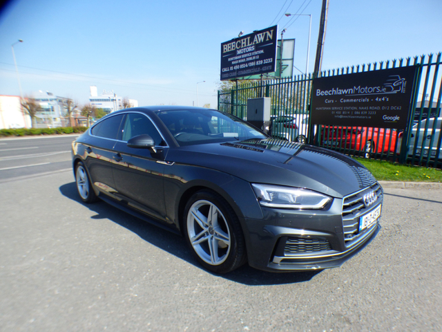 2018 AUDI A5 2.0 TFSI 190 BHP S LINE AUTO SPORTBACK // STUNNING CAR // 01/26 NCT // HEATED SEATS, SAT NAV AND CRUISE CONTROL //