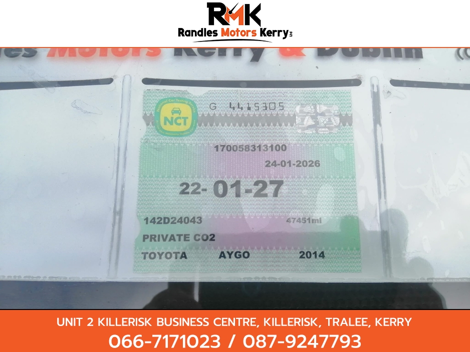 2014 Toyota Aygo 1L Petrol For Sale Images