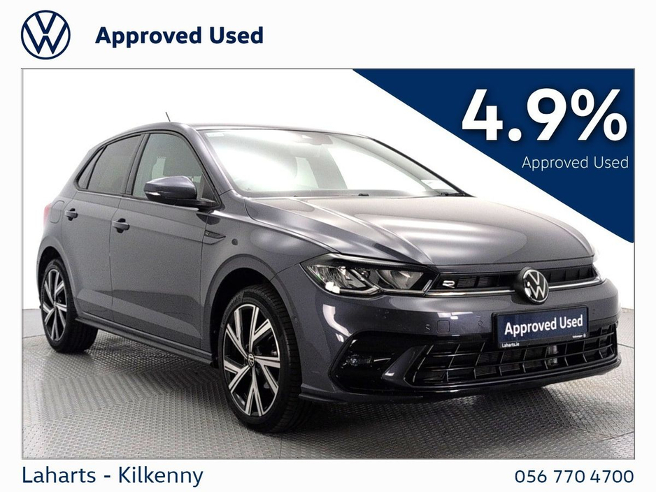 Volkswagen Polo R-LINE 75 1.0TSI 5DR 95HP DSG *REAR CAMERA*WIRELESS CHARGING*