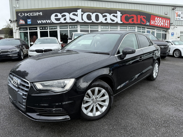 2014 AUDI A3 SALOON ( 142 ) 1.4 FULL LEATHER HEATED SEATS ELECTRIC SEATS  -  PRIVACY GLASS REV CAMERA - PARKING SENSORS - ALLOYS - LOW TAX BAND LOW MILEAGE