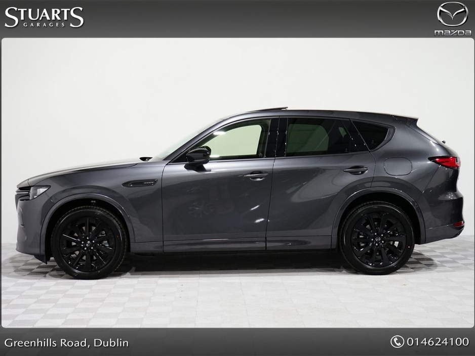 Mazda CX-60 HOMURA PLUS PHEV 327ps 8AT AWD*HOMURA PLUS*DRIVERS ASSISTANCE PACK, CONVENIENCE PACK AND PANORAMIC SUNROOF, MACHINE GREY WITH BLACK LEATHER , RADAR CR — thumbnail 6
