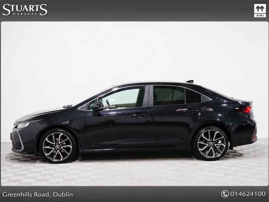 Toyota Corolla Hybrid SOL Saloon 4DR Auto*Night Sky Black Metallic with Light grey Partial leather*18" Bi-Tone Grey Alloys* — thumbnail 3