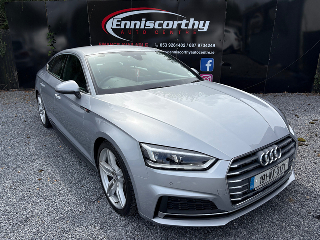 2019 AUDI A5 2.0 TDI S LINE 40 S-A 190PS 5DR AUTO//AUTOMATIC // IMMACULATE CONDITION // ALLOYS // HALF LEATHER // AIR-CON // PADDLE SHIFT // VIRTUAL COCKPIT // ADAPTIVE CRUISE // MFSW // ENNISCORTHY AUTO CENTRE