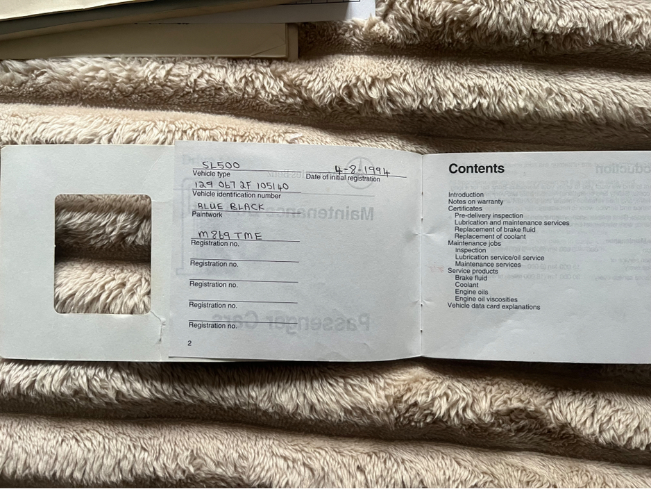 1994 Mercedes-Benz SL Class 5L Petrol For Sale Images