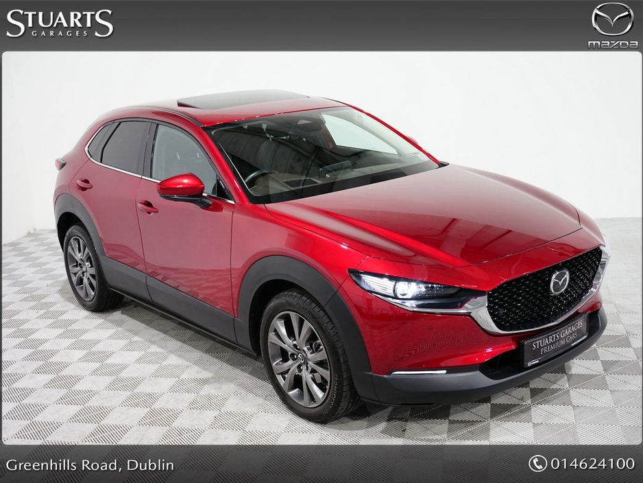 Mazda CX-30 CX-30 TAKUMI e-SKYACTIV X 186ps SOUL RED CRYSTAL WITH BLACK LEATHER, SUNROOF, 360 CAMERA, WIRELESS CHARGER, WIRELESS CARPLAY, ELECTRIC MEMORY SEATS — thumbnail 28