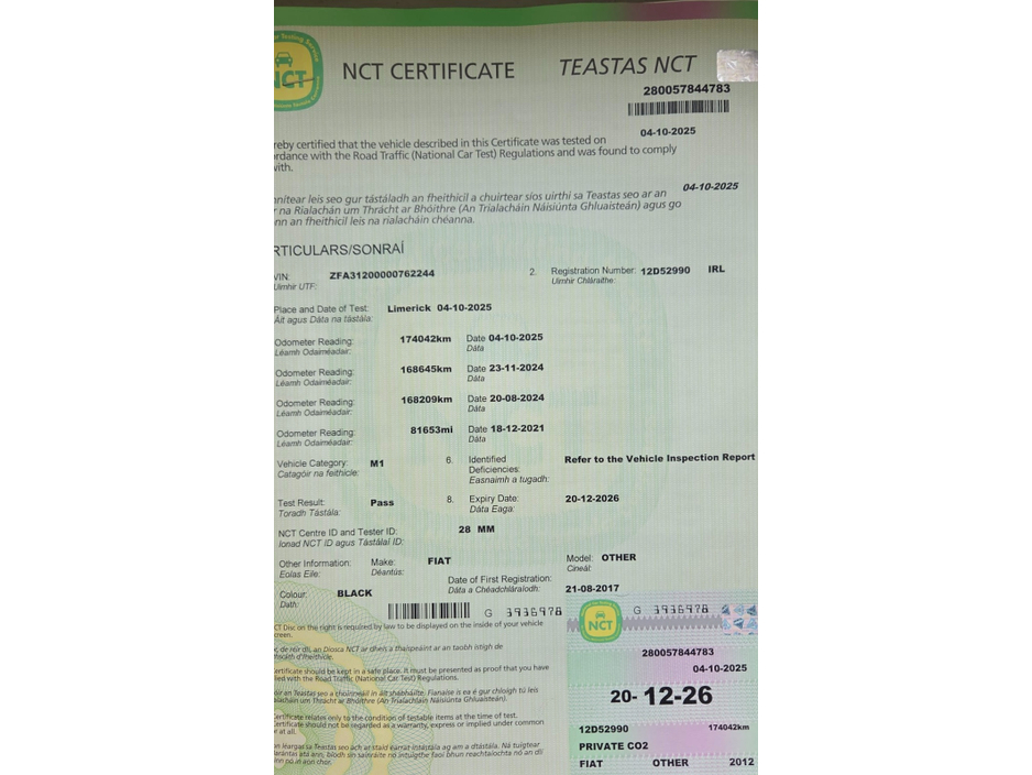 2012 Fiat Abarth 1.4L Petrol For Sale Images