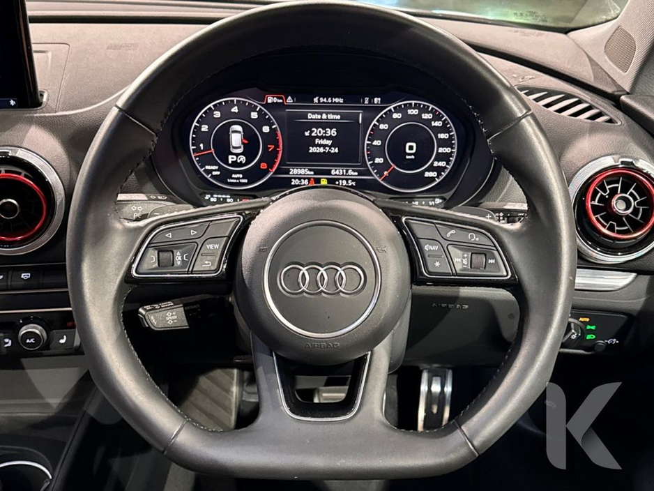 Audi A3 1.4 AUTOMATIC - BLACK STYLING EDITION - UPGRADED ALLOYS - FLAT BOTTOM STEERING WHEEL - CRUISE CONTROL - REVERSE CAMERA - HEATED SEATS — thumbnail 15