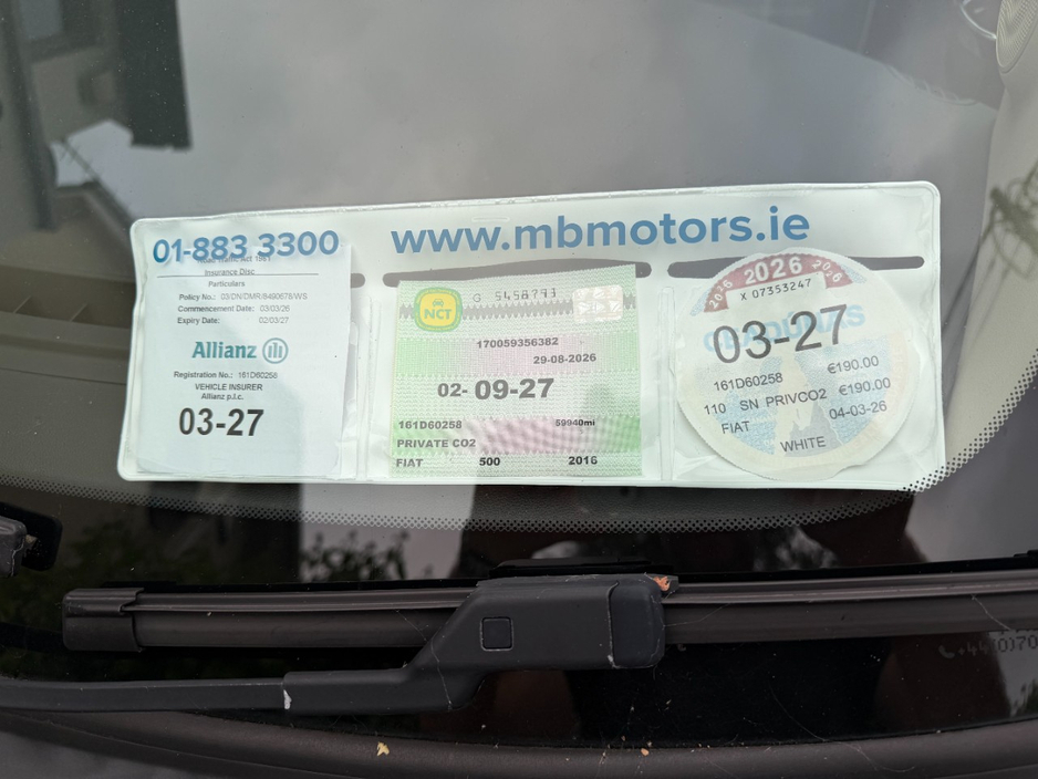 Fiat 500 1.2 LOUNGE 69BHP 3DR — thumbnail 5