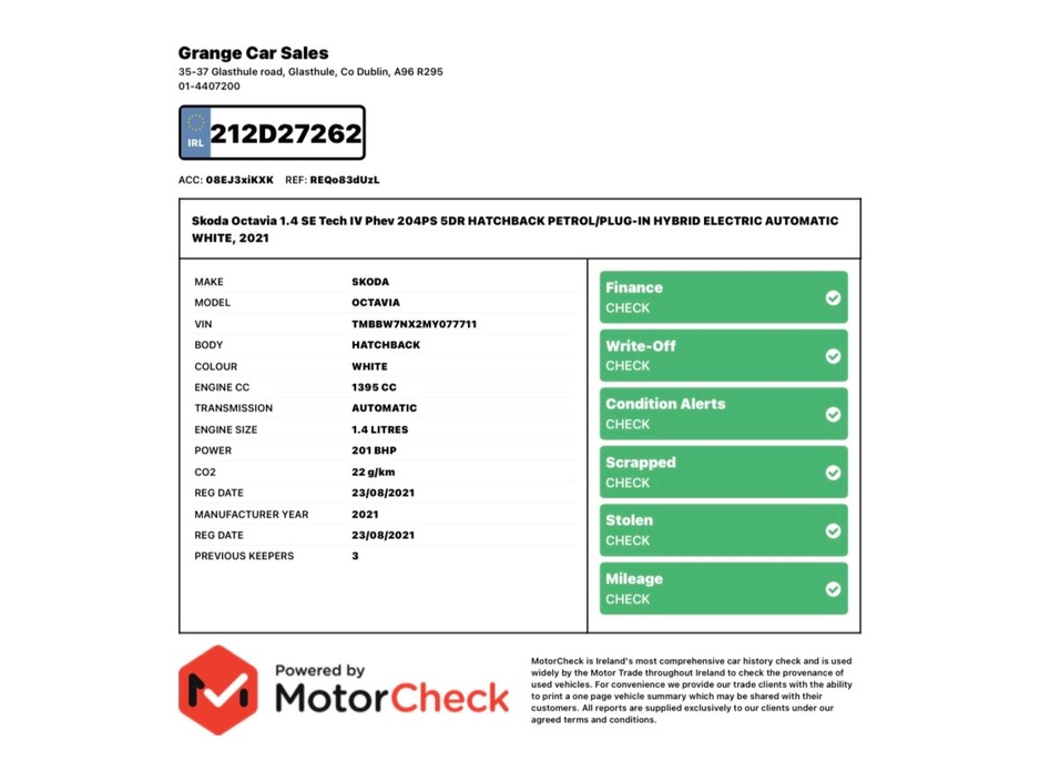 2021 Skoda Octavia 1.4L Petrol Plug-in Hybrid For Sale Images