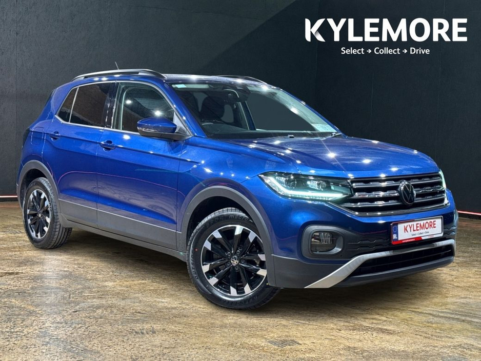 Volkswagen T-Cross 1.0 TSI ACTIVE AUTOMATIC - FACTORY ALLOYS WHEELS - BLACK TRIM - ROOF RAILS - REAR CAMERA/PARKING RADAR