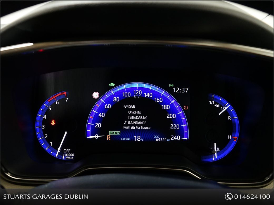 Toyota Corolla Hybrid SOL Saloon 4DR Auto*Night Sky Black Metallic with Light grey Partial leather*18" Bi-Tone Grey Alloys* — thumbnail 15