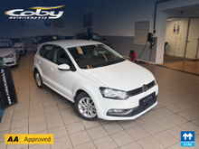 Volkswagen Polo 1.2 5DR AUTO. New NCT done before collection, Alloy Wheels, MFSW, Cruise Control, USB, Air Conditioning, Luggage Cover, Folding Rear Seats, Bluetooth, Full Electrics, & more.