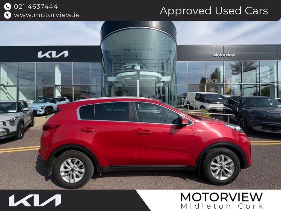 Kia Sportage 1.6d 5DR, Air Conditioning, Cruise Control, USB Connection, Daytime Running Lights, Rear Parking Sensors,