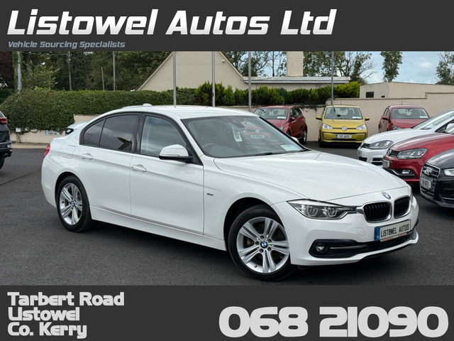 2017 BMW 3 SERIES SPORT 320D AUTOMATIC * REAR VIEW CAMERA, REVERSE SENSORS, FOLDING MIRRORS, POWER ADJUSTABLE SEATS, DUAL ZONE CLIMATE CONTROL, 2 KEYS, COMES WITH 2 YEAR NEW NCT, ISOFIX CHILD SEAT ANCHOR POINTS*