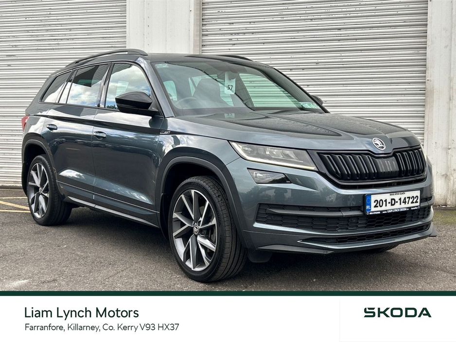 Skoda Kodiaq SPORTLINE 2.0 TDI 150 BHP DSG *WITH ADAPTIVE CRUISE CONTROL, UPGRAED 20"VEGA ALLOY WHEELS AND ALARM*