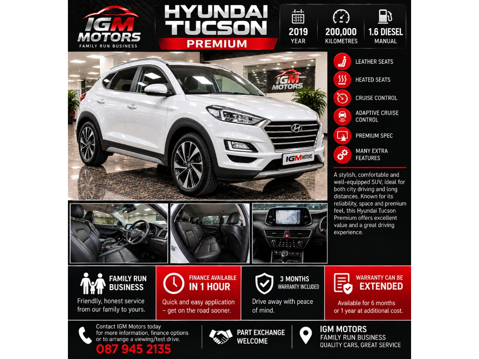 Hyundai Tucson IX35 EXECUTIVE PLUS 5DR
