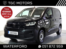 Peugeot Partner Professional Plus *Demo* Model - Reversing Camera with Parking Sensors, Cruise Control, Remainder of 5 year, Up to 250,000km Warranty. Price Inc. VAT