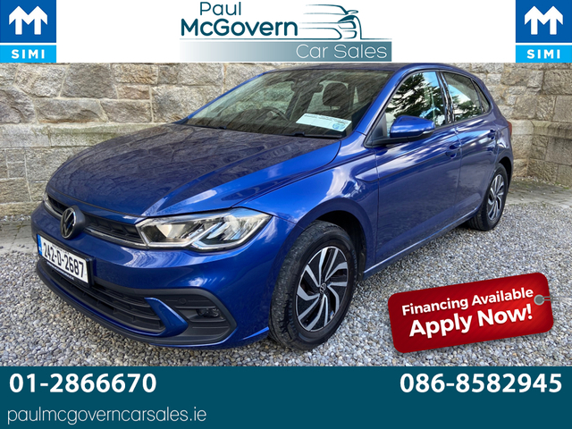 2024 VOLKSWAGEN POLO LIFE 1.0 TSI 95BHP MANUAL 5SPEED 5DR**//**FINANCE ARRANGED**//**WARRANTY**//**€190 ROAD TAX**//**PART EXCHANGE CONSIDERED**//**METALLIC BLUE!