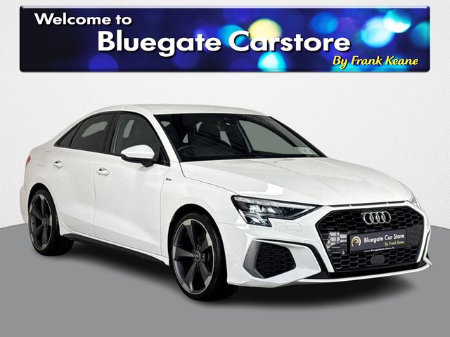 2021 AUDI A3 2.0 TDI S LINE 30 116PS**DIGITAL DASH**BLACK LEATHER INTERIOR**MULTIFUNCTIONAL STEERING WHEEL**DRIVE SELECT MODES**KEYLESS START**APPLE CARPLAY**PARKING SENSORS**19