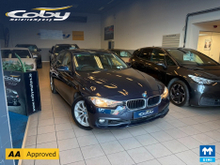 BMW 3 Series 1.6 Petrol 4DR Auto. NCT & Tax, Full Leather, Dual Climate Control, Cruise Control, Hands Free, Sat Nav, Rear Parking Sensors, MFSW, and more.