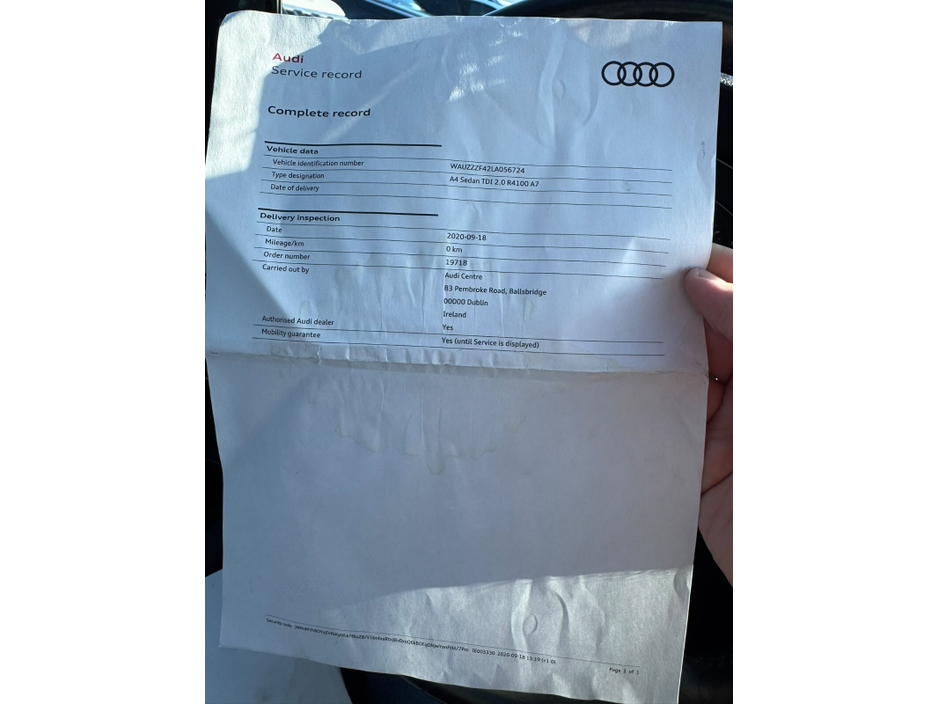 2020 Audi A4 2L Diesel For Sale Images
