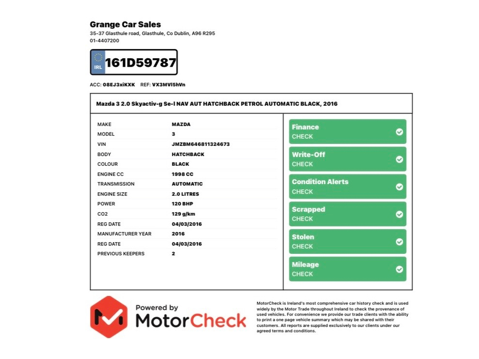 2016 Mazda Mazda3 2L Petrol For Sale Images