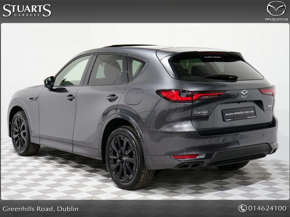 Mazda CX-60 HOMURA PLUS PHEV 327ps 8AT AWD*HOMURA PLUS*DRIVERS ASSISTANCE PACK, CONVENIENCE PACK AND PANORAMIC SUNROOF, MACHINE GREY WITH BLACK LEATHER , RADAR CR — thumbnail 2