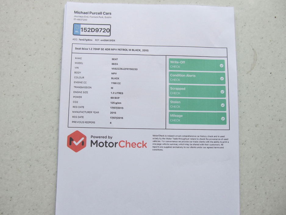 2015 SEAT Ibiza 1.2L Petrol For Sale Images
