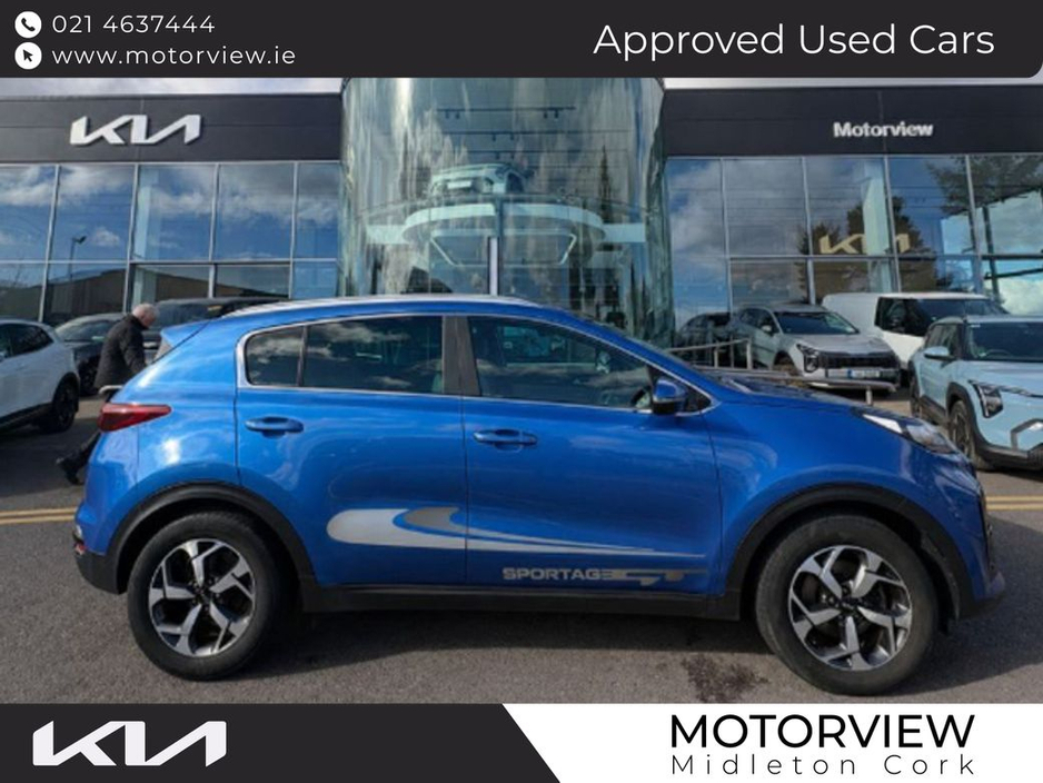Kia Sportage K3 5DR 1.6D leather interior , Sat Nav, Heated Seats, Touch Screen Infotainment System, Lane Departure Warning, Rear Parking Sensors, Daytime Running