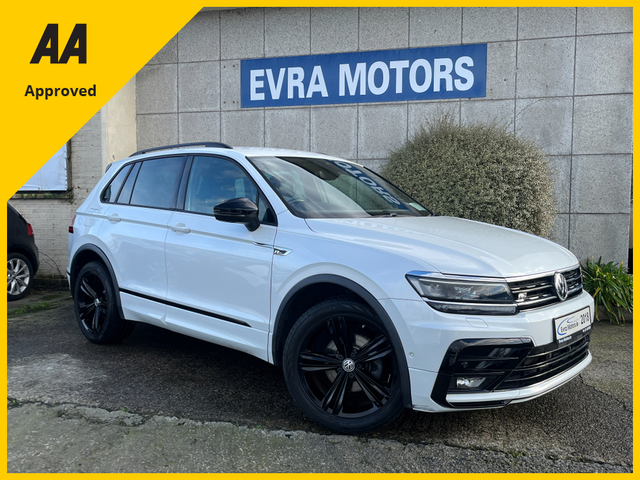 2018 VOLKSWAGEN TIGUAN R-LINE 4 MOTION AUTOMATIC 2.0 DIESEL //HIGH SPEC//FULL LEATHER HEATED FRONT AND REAR SEATS//360 PARKING CAMERAS//ADAPTIVE CRUISE CONTROL//