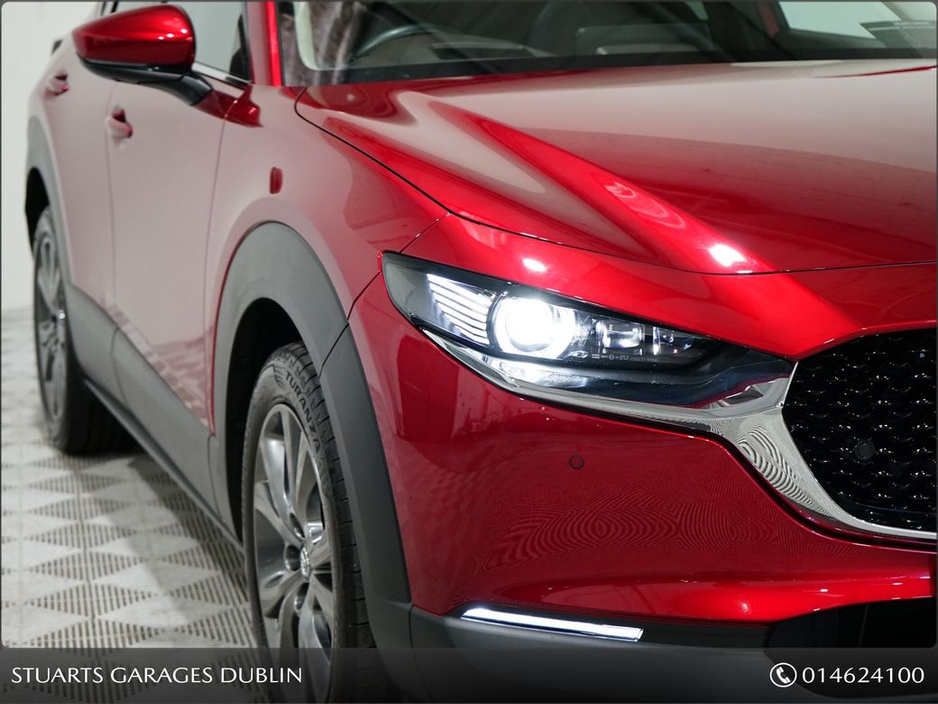 Mazda CX-30 CX-30 TAKUMI e-SKYACTIV X 186ps SOUL RED CRYSTAL WITH BLACK LEATHER, SUNROOF, 360 CAMERA, WIRELESS CHARGER, WIRELESS CARPLAY, ELECTRIC MEMORY SEATS — thumbnail 10