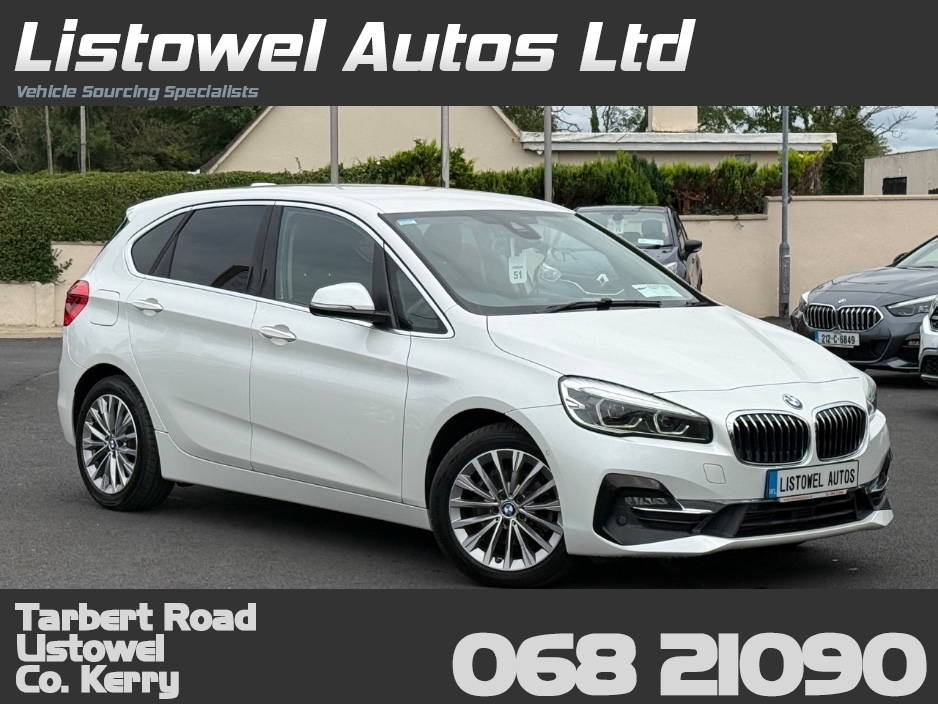 BMW 2 Series LEATHER* 218D LUXURY *AUTOMATIC 150BHP, REAR VIEW CAMERA, PARKING SENSORS FRONT & REAR, APPLE CARPLAY//ANDROID AUTO, ADAPTIVE CRUISE CONTROL, POWER ADJUSTABLE SEATS, 3 STAGE HEATED SEATS, NEW NCT*