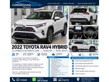 2022 Toyota Rav4 2.5L Hybrid For Sale Images