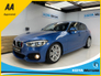 2016 BMW 1 SERIES 118D 2.0 DIESEL M-SPORT PRO PLUS AUTOMATIC // ESTORIL BLUE METALLIC // LED MATRIX LIGHTING // LANE DEPARTURE ASSIST // PRO MEDIA PACK // CRUISE CONTROL // FRONT FOGS // SPORT ALLOYS