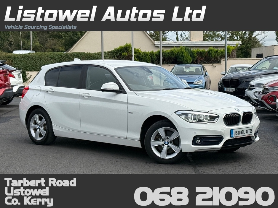 BMW 1 Series SPORT 150BHP 2.0 AUTOMATIC *REAR VIEW CAMERA, 16 " ALLOYS, PARKING SENSORS FRONT & REAR, CRUISE CONTROL, 3 STAGE HEATED SEATS, FACTORY FITTED PRIVACY GLASS, DUAL ZONE CLIMATE CONTROL, PUSH START/STOP*