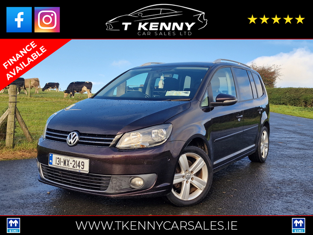 2013 VOLKSWAGEN TOURAN { AS NEW 7 SEATER NCT 10/24 VW SERVICE HISTORY }..1.6 TDI SE 105BHP 5 5DR
