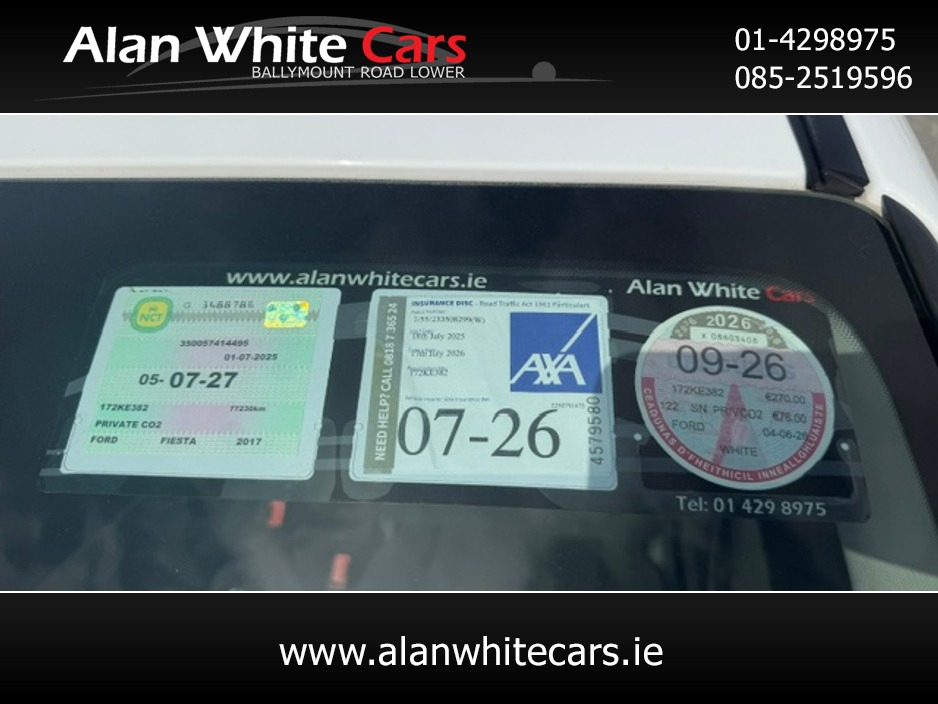 2017 Ford Fiesta 1.2L Petrol For Sale Images