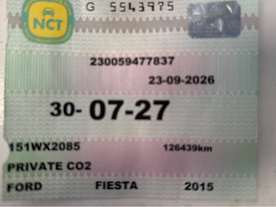 2015 Ford Fiesta 1.2L Petrol For Sale Images