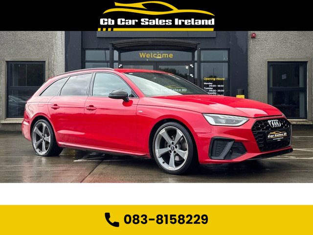 2021 AUDI A4 2.0 TDI 35 Black Edition Estate 5dr Diesel S Tronic Euro 6 (s/s) (163 ps) VIRTUAL COCKPIT + TANGO RED + HEATED SEATS + REVERSE CAMERA
