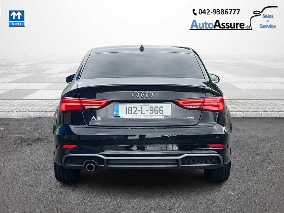 Audi A3 LIMOUSINE 1.6 TDI 116BHP  S-LINE *** Gunmetal Grey Alloys / Half Leather Interior / Cruise Control *** — thumbnail 9