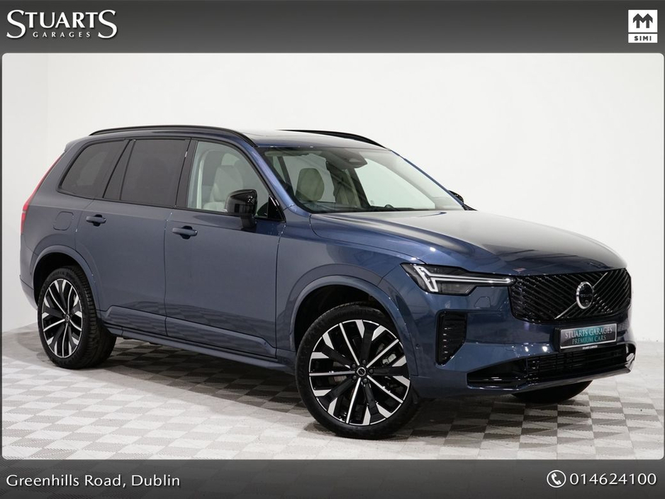 Volvo XC90 ULTRA DARK PHEV XC90 T8 7 SEATS, DENIM BLUE METALLIC WITH BLONDE LEATHER, 21” DIAMOND CUT ALLOYS, AIR SUSPENSION, BOWERS AND WILKINS