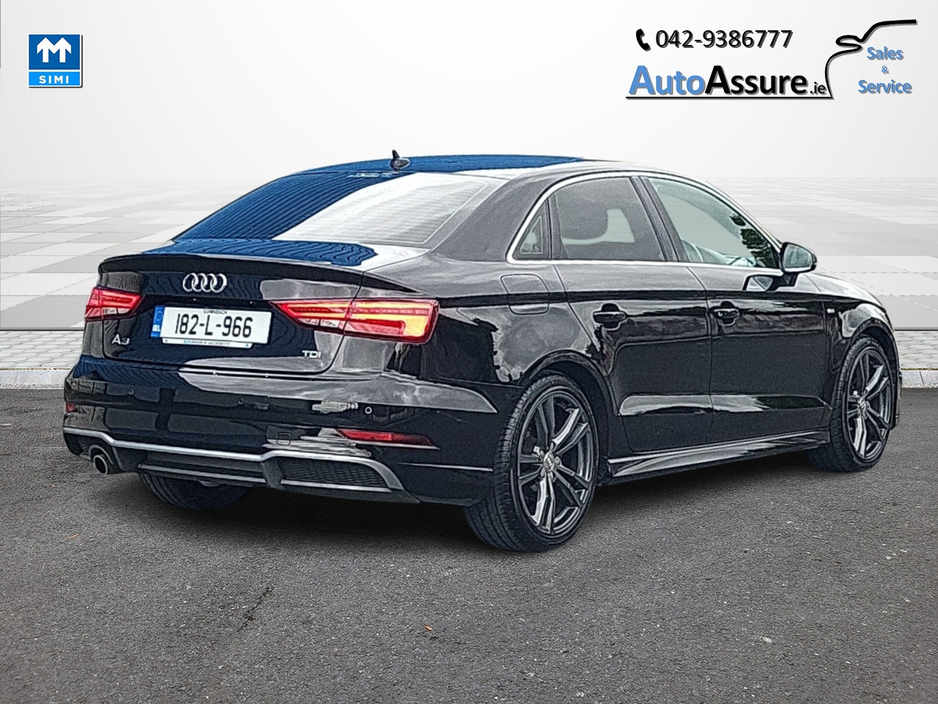 Audi A3 LIMOUSINE 1.6 TDI 116BHP  S-LINE *** Gunmetal Grey Alloys / Half Leather Interior / Cruise Control *** — thumbnail 10