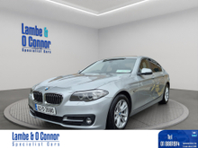 BMW 5 Series 520d SE AUTOMATIC **** SILVER / BLACK LEATHER *** LOW KMS **** SAT NAV *** SERVICE HISTORY *** BEST AVAIABLE ****