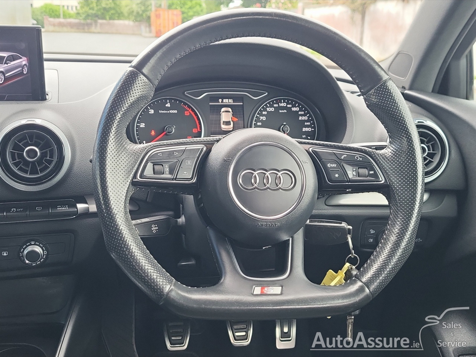 Audi A3 LIMOUSINE 1.6 TDI 116BHP  S-LINE *** Gunmetal Grey Alloys / Half Leather Interior / Cruise Control *** — thumbnail 16