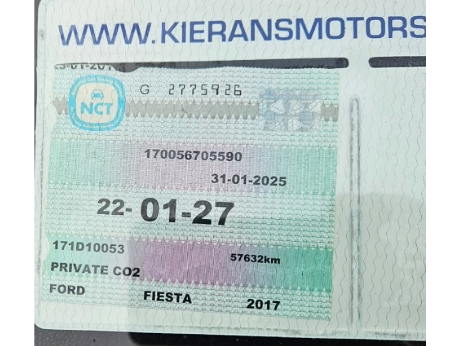 2017 Ford Fiesta 1.2L Petrol For Sale Images