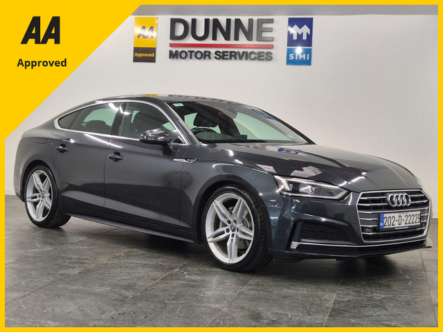 2020 AUDI A5 2.0 TDI S-LINE 40 190PS 5DR AUTO*SAT NAV*TWO KEYS*NCT 02/27*12 MONTH WARRANTY*FINANCE AVAILABLE